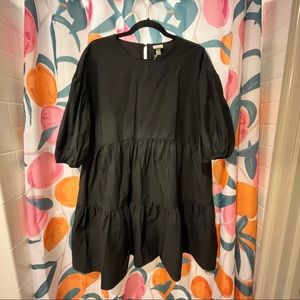 NWT A New Day Black Tierd Mini Dress